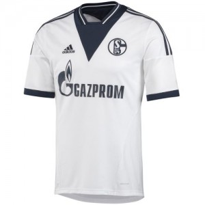 Именная футбольная футболка для детей Schalke 04 Daniel Caligiuri Гостевая 2014 2015 короткий рукав 2XS (рост 100 см)