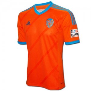 Футбольная футболка Valencia Гостевая 2014 2015 короткий рукав XL(50)