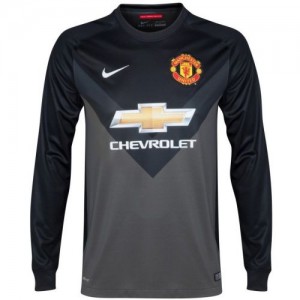 Именная вратарская футбольная футболка Manchester United David de Gea Гостевая 2014 2015 короткий рукав 2XL(52)