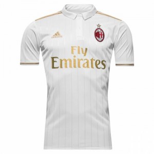 Именная футбольная футболка для детей AC Milan Patrick Cutrone Гостевая 2016 2017 короткий рукав L (рост 140 см)