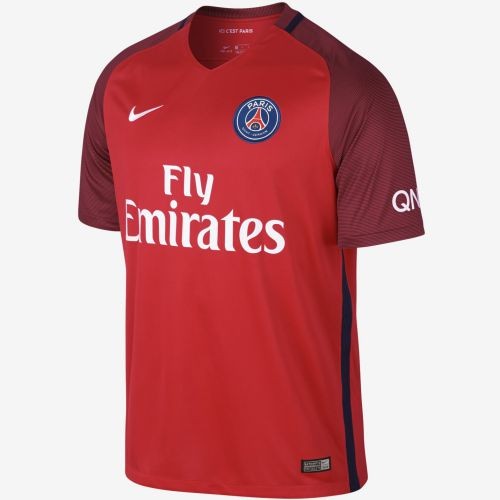 Именная футбольная футболка PSG Kylian Mbappe Гостевая 2016 2017 короткий рукав XL(50)