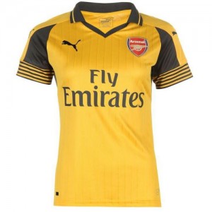 Именная футбольная футболка для детей Arsenal Nacho Monreal Гостевая 2016 2017 короткий рукав L (рост 140 см)