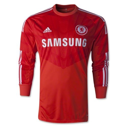 Именная вратарская футбольная футболка Chelsea Thibaut Courtois Гостевая 2014 2015 короткий рукав XL(50)