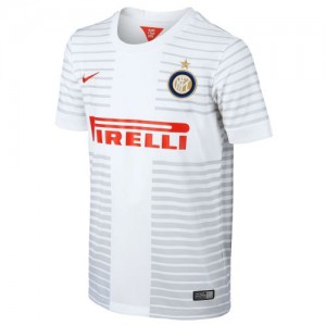 Футбольная футболка для детей Inter Milan Гостевая 2014 2015 длинный рукав 2XS (рост 100 см)