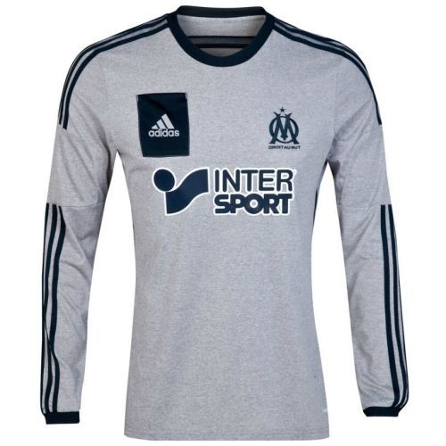 Футбольная футболка для детей Marseille Гостевая 2014 2015 длинный рукав XS (рост 110 см)