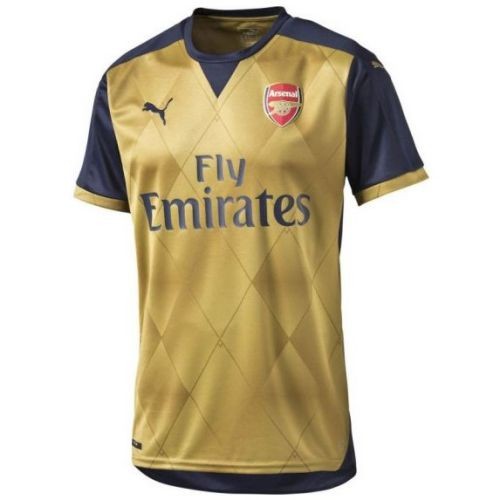 Именная футбольная футболка для детей Arsenal Alexandre Lacazette Гостевая 2015 2016 короткий рукав 2XS (рост 100 см)
