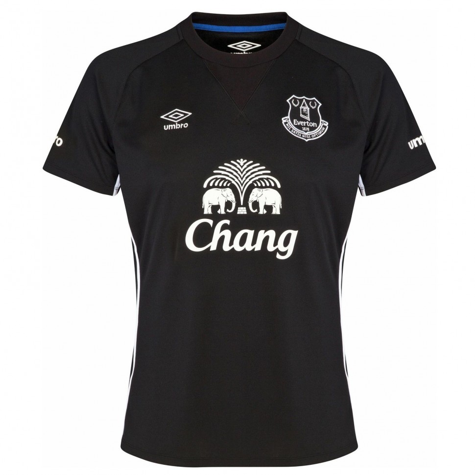 Футбольная футболка для детей Everton Гостевая 2014 2015 длинный рукав L (рост 140 см)