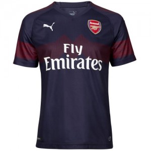 Именная футбольная футболка для детей Arsenal Aaron Ramsey Гостевая 2018 2019 короткий рукав XS (рост 110 см)