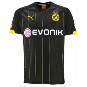 Именная футбольная футболка для детей Borussia Dortmund Shinji Kagawa Гостевая 2015 2016 короткий рукав XL (рост 152 см)