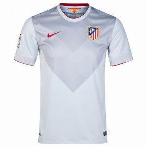Именная футбольная футболка для детей Atletico Madrid Angel Correa Гостевая 2014 2015 короткий рукав 2XS (рост 100 см)