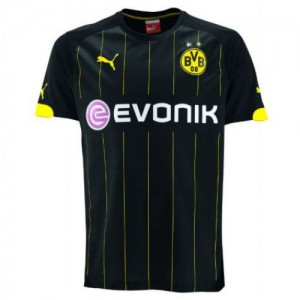 Футбольная футболка для детей Borussia Dortmund Гостевая 2014 2015 короткий рукав 2XS (рост 100 см)