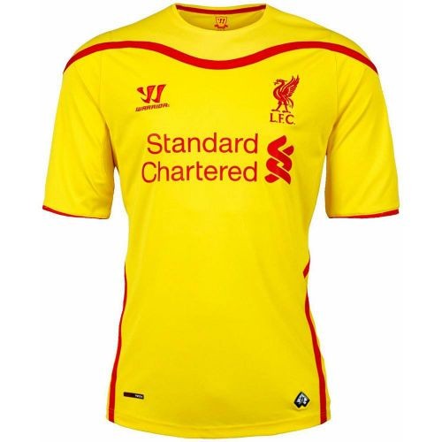 Футбольная футболка для детей Liverpool Гостевая 2014 2015 короткий рукав XS (рост 110 см)