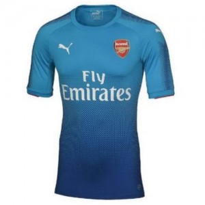 Именная футбольная футболка для детей Arsenal Nacho Monreal Гостевая 2017 2018 короткий рукав 2XS (рост 100 см)