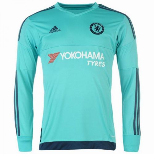 Именная вратарская футбольная футболка Chelsea Thibaut Courtois Гостевая 2015 2016 короткий рукав 2XL(52)