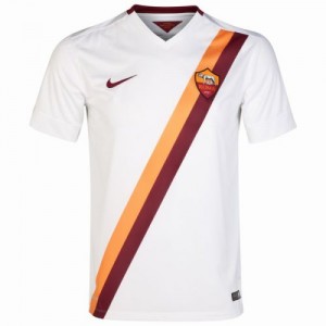 Футбольная футболка для детей Roma Гостевая 2014 2015 короткий рукав L (рост 140 см)