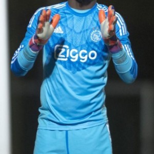 Именная вратарская футбольная футболка Ajax Andre Onana Гостевая 2014 2015 короткий рукав 3XL(56)