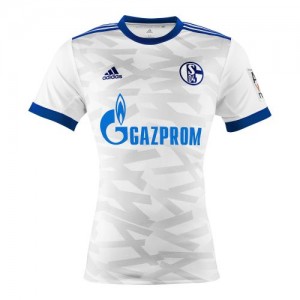 Именная футбольная футболка для детей Schalke 04 Leon Goretzka Гостевая 2017 2018 короткий рукав S (рост 116 см)