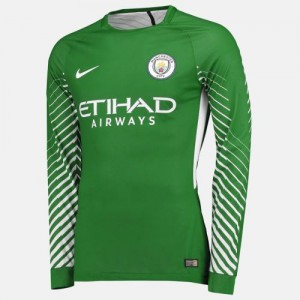 Именная вратарская футбольная футболка для детей Manchester City Ederson Гостевая 2017 2018 короткий рукав XL (рост 152 см)