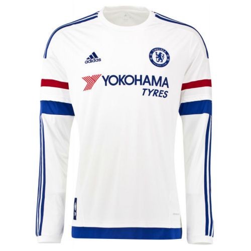 Футбольная футболка для детей Chelsea Гостевая 2015 2016 длинный рукав 2XS (рост 100 см)