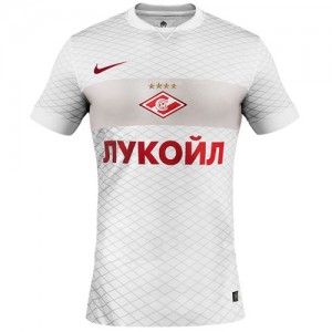 Именная футбольная футболка Spartak Moscow Luiz Adriano Гостевая 2014 2015 короткий рукав 6XL(62)