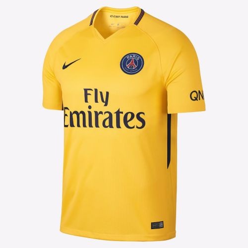 Именная футбольная футболка для детей PSG Kylian Mbappe Гостевая 2017 2018 короткий рукав 2XL (рост 164 см)