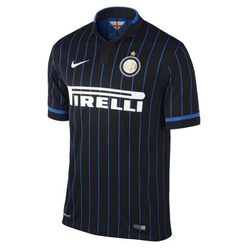 Именная футбольная форма Inter Milan Mauro Icardi Домашняя 2014 2015 короткий рукав L(48)