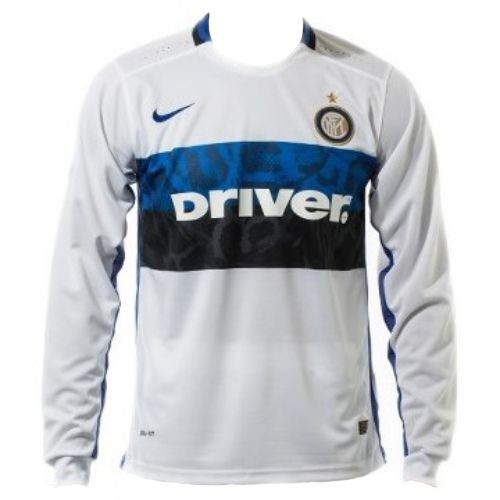 Футбольная футболка для детей Inter Milan Гостевая 2015 2016 длинный рукав M (рост 128 см)