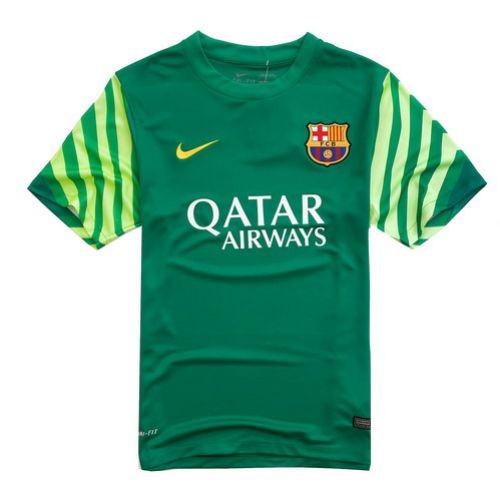 Именная вратарская футбольная футболка для детей Barcelona Marc-Andre ter Stegen Гостевая 2015 2016 короткий рукав 2XS (рост 100 см)