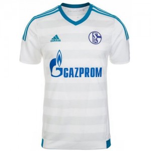 Футбольная футболка для детей Schalke 04 Гостевая 2015 2016 короткий рукав 2XS (рост 100 см)