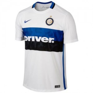 Футбольная футболка для детей Inter Milan Гостевая 2015 2016 короткий рукав 2XS (рост 100 см)