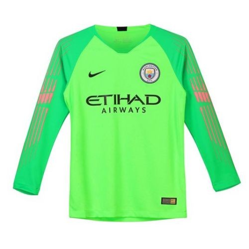 Именная вратарская футбольная футболка для детей Manchester City Ederson Гостевая 2018 2019 короткий рукав 2XS (рост 100 см)