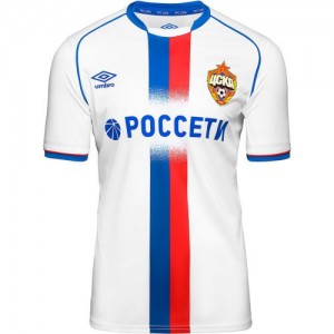 Именная футбольная футболка для детей CSKA Moscow Alan Dzagoev Гостевая 2018 2019 короткий рукав XS (рост 110 см)