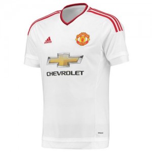 Футбольная футболка для детей Manchester United Гостевая 2015 2016 короткий рукав M (рост 128 см)