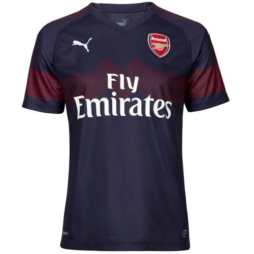 Именная футбольная футболка для детей Arsenal Nacho Monreal Гостевая 2018 2019 короткий рукав XS (рост 110 см)