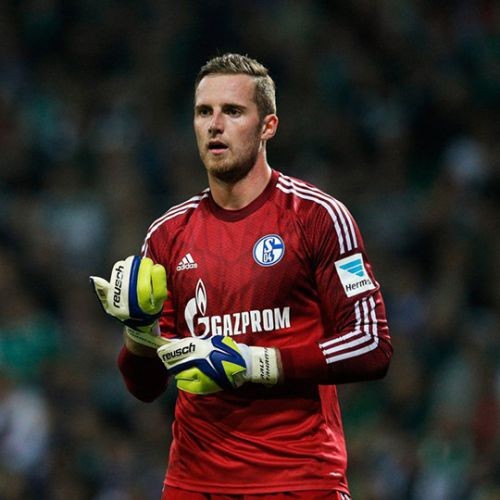 Именная вратарская футбольная футболка для детей Schalke 04 Ralf Fahrmann Гостевая 2014 2015 короткий рукав XS (рост 110 см)