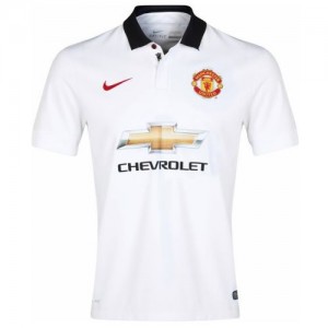 Именная футбольная футболка Manchester United Paul Pogba Гостевая 2014 2015 короткий рукав 2XL(52)