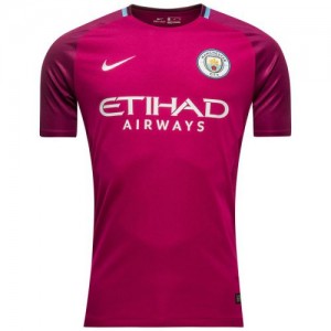 Именная футбольная футболка для детей Manchester City Raheem Sterling Гостевая 2017 2018 короткий рукав S (рост 116 см)