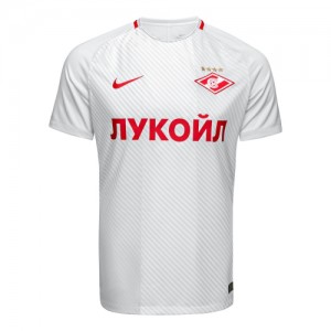Именная футбольная футболка для детей Spartak Moscow Denis Glushakov Гостевая 2017 2018 короткий рукав XL (рост 152 см)