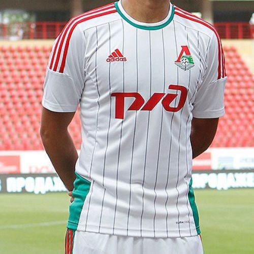 Именная футбольная футболка Lokomotiv Alexey Miranchuk Гостевая 2014 2015 короткий рукав L(48)