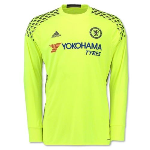 Именная вратарская футбольная футболка Chelsea Thibaut Courtois Гостевая 2016 2017 короткий рукав M(46)