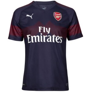 Именная футбольная футболка для детей Arsenal Alexandre Lacazette Гостевая 2018 2019 короткий рукав 2XS (рост 100 см)