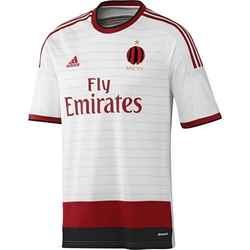 Именная футбольная футболка для детей AC Milan Nikola Kalinic Гостевая 2014 2015 короткий рукав S (рост 116 см)