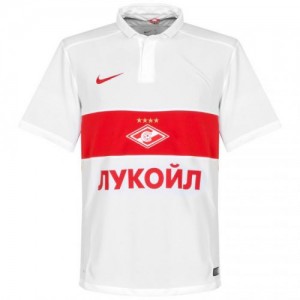 Именная футбольная футболка Spartak Moscow Denis Glushakov Гостевая 2015 2016 короткий рукав 2XL(52)