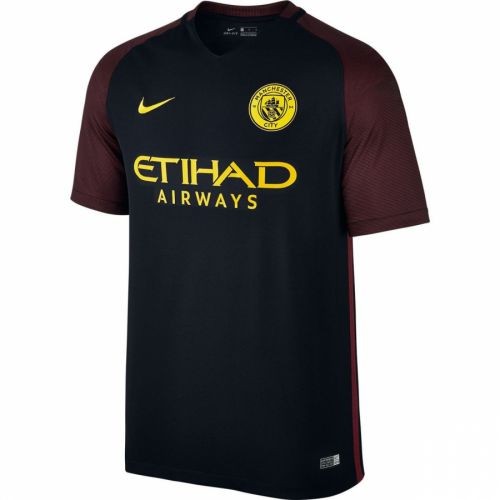 Именная футбольная футболка для детей Manchester City Leroy Sane Гостевая 2015 2016 короткий рукав S (рост 116 см)