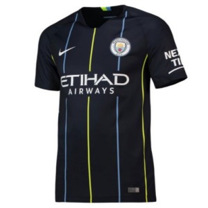Именная футбольная футболка для детей Manchester City David Silva Гостевая 2018 2019 короткий рукав 2XS (рост 100 см)
