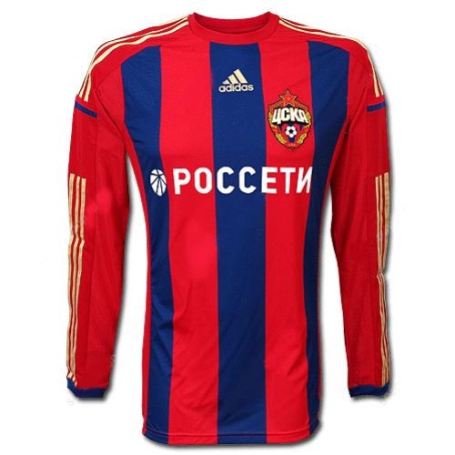 Футбольная футболка для детей CSKA Moscow Домашняя 2014 2015 длинный рукав 2XS (рост 100 см)