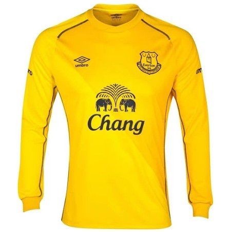 Именная вратарская футбольная футболка для детей Everton Jordan Pickford Гостевая 2014 2015 короткий рукав L (рост 140 см)
