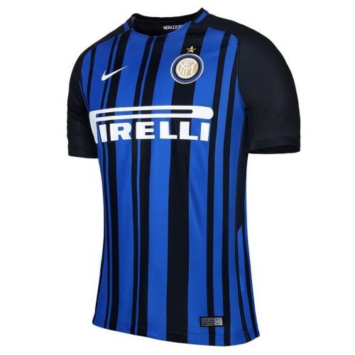 Именная футбольная футболка Inter Milan Mauro Icardi Домашняя 2017 2018 короткий рукав S(44)