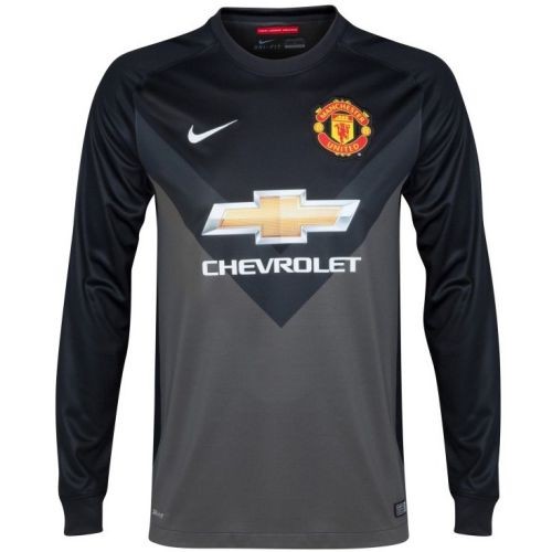 Именная вратарская футбольная футболка для детей Manchester United David de Gea Гостевая 2014 2015 короткий рукав 2XL (рост 164 см)