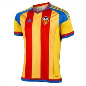 Именная футбольная футболка Valencia Santi Mina Гостевая 2015 2016 короткий рукав L(48)